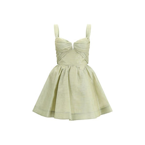 Zimmermann Green Linen Casual Dress