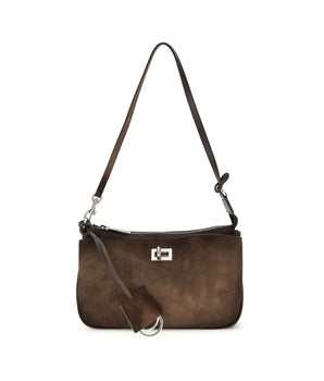 Balenciaga Brown Calf Leather Bos Taurus Clutch Bag