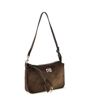 Balenciaga Brown Calf Leather Bos Taurus Clutch Bag