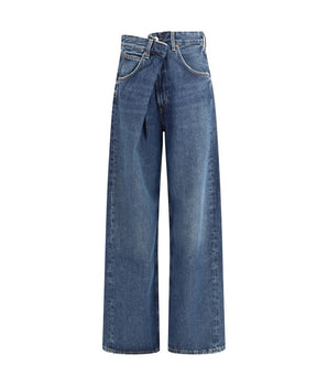 Agolde Blue Cotton Jeans Denim