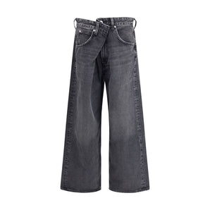 Agolde Gray Cotton Jeans Denim