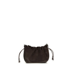 Brunello Cucinelli Brown Fur Shoulder Bag