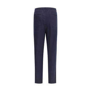 Brunello Cucinelli Blue Cashmere Casual Pants