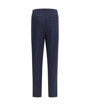 Brunello Cucinelli Blue Cashmere Casual Pants