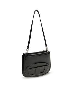 Diesel Black Calf Leather Bos Taurus Shoulder Bag