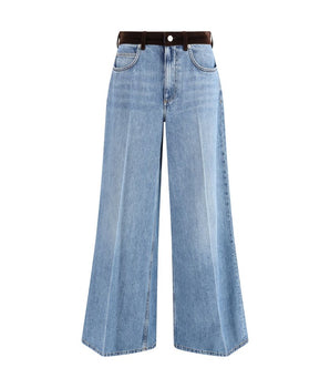 Marni Light Blue Cotton High-Waisted Jean
