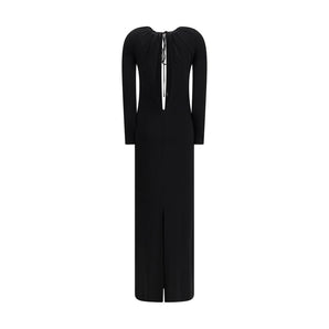 Marine Serre Black Viscose Casual Dress