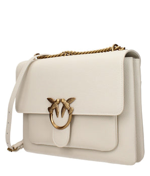PINKO Beige Leather Crossbody Bag