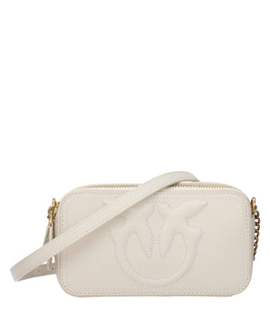 PINKO Beige Leather Crossbody Bag