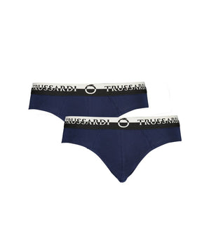 Trussardi Blue Cotton Underwear