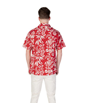 Replay Red Cotton Shortsleeve Shirt