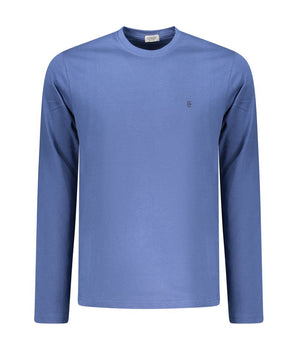 Coveri Moving Blue Cotton Men T-Shirt