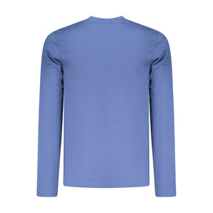 Coveri Moving Blue Cotton Men T-Shirt