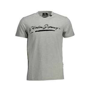 Plein Sport Gray Cotton T-Shirt