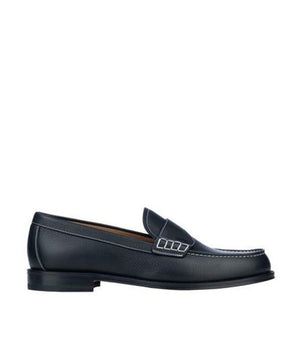 Dior Black Calfskin Slip-On Loafers