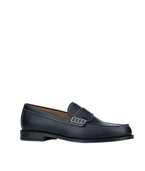 Dior Black Calfskin Slip-On Loafers
