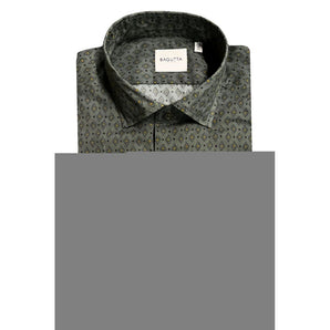 Bagutta Green Cotton Men Shirt