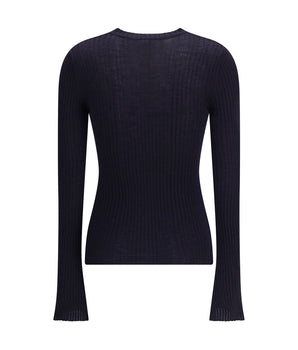 Cruna Blue Wool Sweater