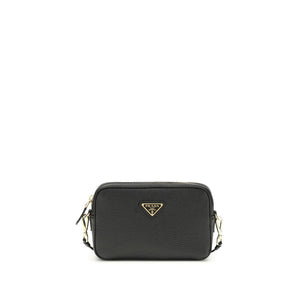 Prada Black Calf Leather Bos Taurus False
