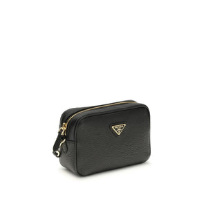Prada Black Calf Leather Bos Taurus False