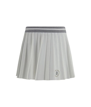 Brunello Cucinelli White Polyester Mini Skirt