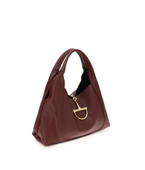 Gucci Bordeaux Calf Leather Bos Taurus Shoulder Bag