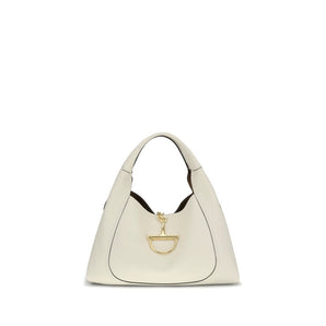 Gucci White Calf Leather Bos Taurus Shoulder Bag