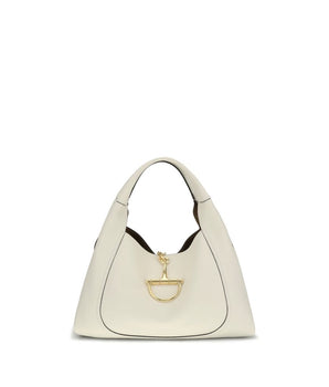 Gucci White Calf Leather Bos Taurus Shoulder Bag