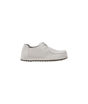Birkenstock white leather slip-on loafers