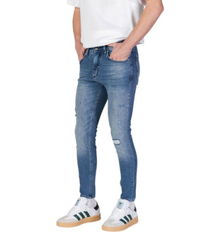 Antony Morato Blue Cotton Skinny Jeans