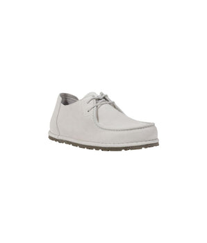 Birkenstock white leather slip-on loafers