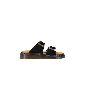 Dr. Martens Black Leather Flat Sandals