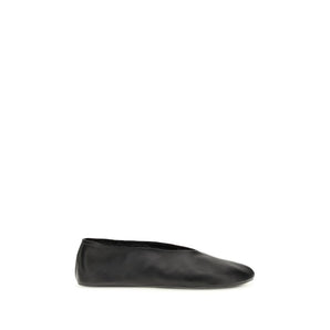The Row Black Lamb Ovis Aries Aries Ballet Flats