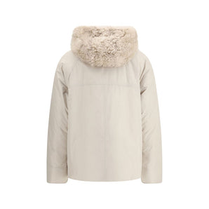 Brunello Cucinelli Gray Polyester Parka