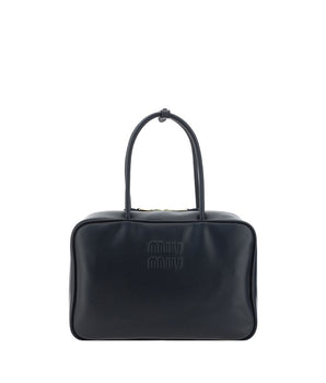 Miu Miu Black Calf Leather Bos Taurus Handbag