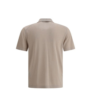Cruna Beige Cotton Polo Shirt