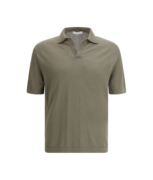 Cruna Green Cotton Polo Shirt