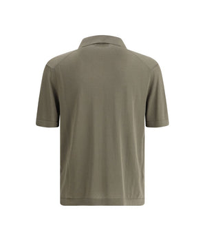 Cruna Green Cotton Polo Shirt