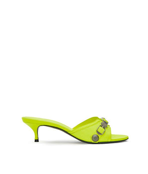 Balenciaga Yellow Leather Mules
