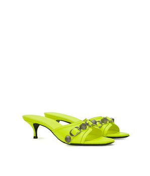 Balenciaga Yellow Leather Mules