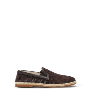 Dolce & Gabbana Brown Suede Leather Espadrilles