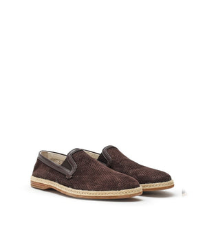 Dolce & Gabbana Brown Suede Leather Espadrilles