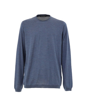 Dolce & Gabbana Blue Silk Sweatshirt