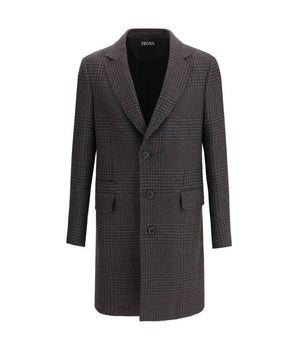 ZEGNA Brown Wool Coat