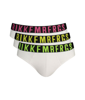 Bikkembergs White Cotton Underwear