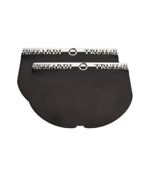 Trussardi Black Cotton Underwear
