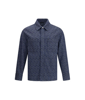 Fendi Blue Cotton Denim Jacket