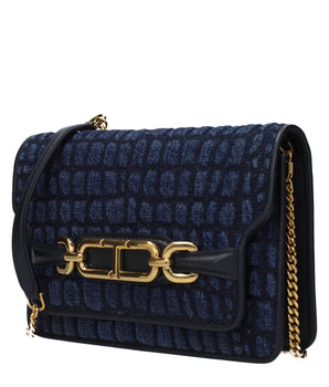 Tom Ford Blue Fabric Clutch Bag