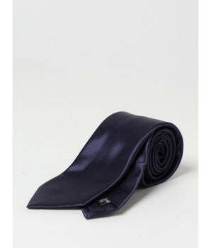 Emporio Armani Blue Silk Tie