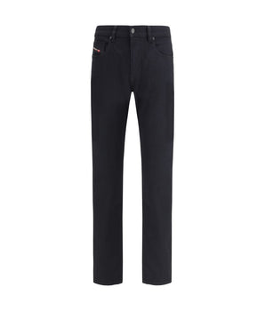 Diesel Black Cotton Slim Fit Jeans